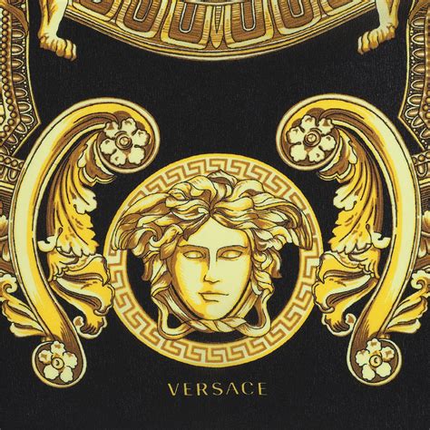 versace logo prints dress black|versace new logo.